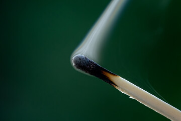 burnt extinguished match macro