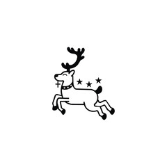 Christmas vector logo template design . Creative Christmas gift icon logo illustration