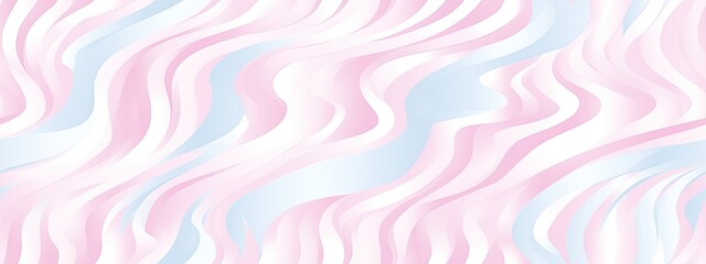 Fototapeta premium Seamless playful light pearlescent pastel, white zebra or tiger stripe fabric pattern. Abstract cute trendy safari animal print background texture. Girls Boy's birthday, baby shower wallpaper design