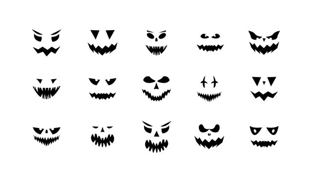 Halloween clipart cary faces