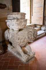 ancient Abbey of Sant Antimo in tuscany - 664555073