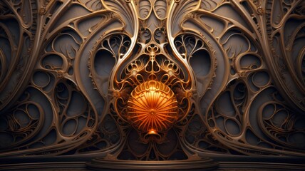 Mysterious Alien Artifact: Intricate Fractal Design Unveiled.