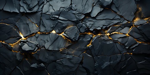 cracked black stone surface texture background