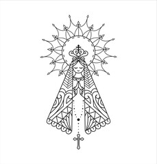 Mother of God - Nossa Senhora Aparecida - Brazilian Saint
