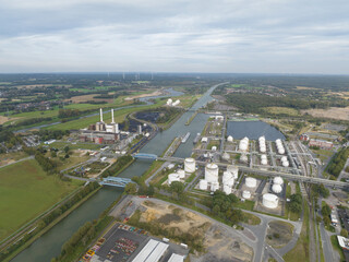 Chemical park Marl, Germany. manufacturing and processing of chemical products, Chemiepark Marl, In...