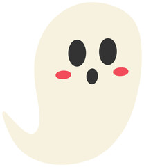 Fototapeta premium Surprised Halloween Ghost
