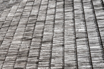 Fototapeta premium The roof of an ancient preserved castle