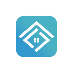 Home logo design with unique concept template Premium Vector