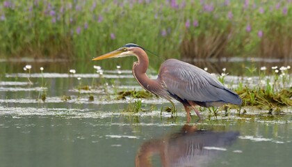 Fototapeta premium Purple Heron (Ardea purpurea)