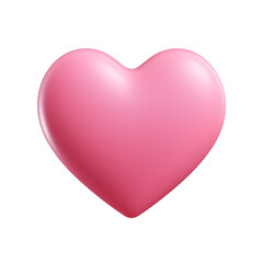 Happy Valentine's Day, 3D pink heart shape icon in Y2K style. Design for greeting cards, posters, banners, flyers, invitations to parties, and social media templates. Generative AI.