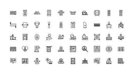 Fototapeta premium potter icon set