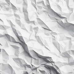 Obraz premium White paper texture, crumpled and folded paper, high quality for graphic purposes.