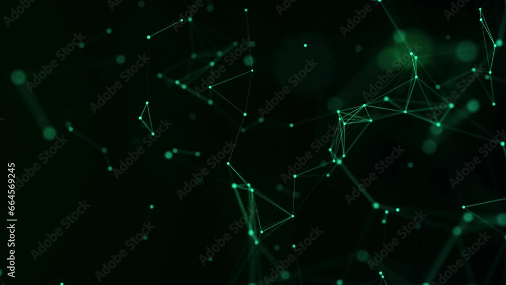Poster network connection structure. big data. connecting points and lines. abstract technology background.