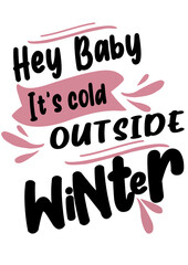 Winter Special Typography T-shirt Design 