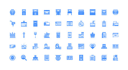aquarium icon set