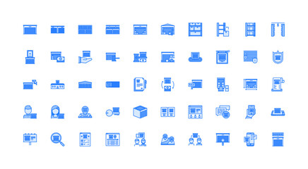  storage icon set