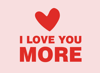 Valentine's day greeting card with hearts, vector illustration