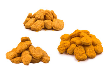 Nuggets isolated on a white background.