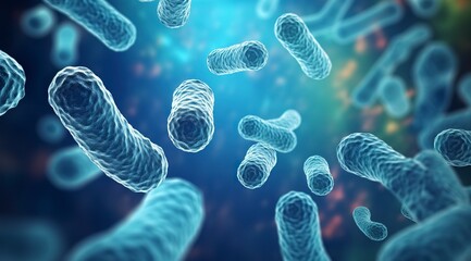 Legionella pneumophila Bacteria. Medical 3d illustration.