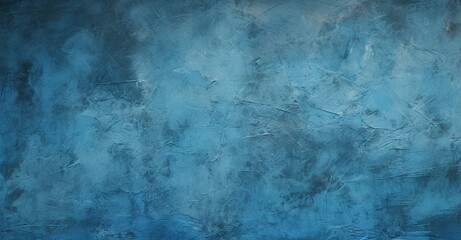 Blue cement wall background with strong contrast, displaying textured impasto with bright and texture-rich elements,