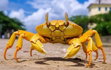 Fototapeta premium Yellow land crab.