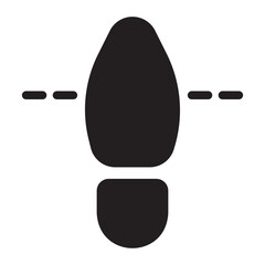 cross line glyph icon