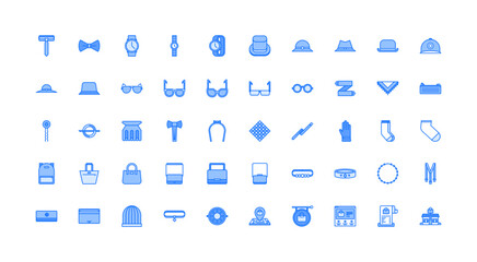 accessories icon set