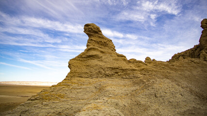 Fototapeta na wymiar valley in the desert of mangystau kazakhstan