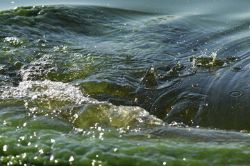 water flowing into the water