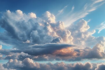 Sky Clouds Background, Clouds Background, Generative Ai