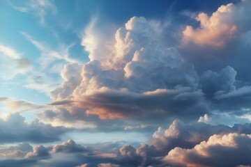 Sky Clouds Background, Clouds Background, Generative Ai