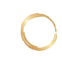 gold circle decoration