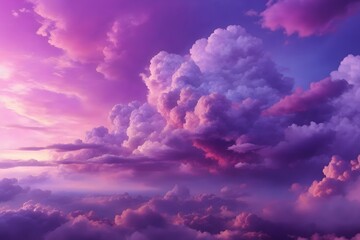 Purple Sky Clouds Background, Purple Clouds Background, Generative Ai