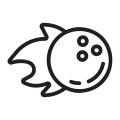 bowling ball line icon