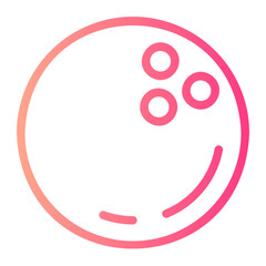 bowling ball gradient icon