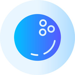 Fototapeta premium bowling ball gradient icon