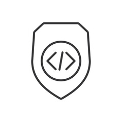 Programming Coding Icon - Security Protection Icon