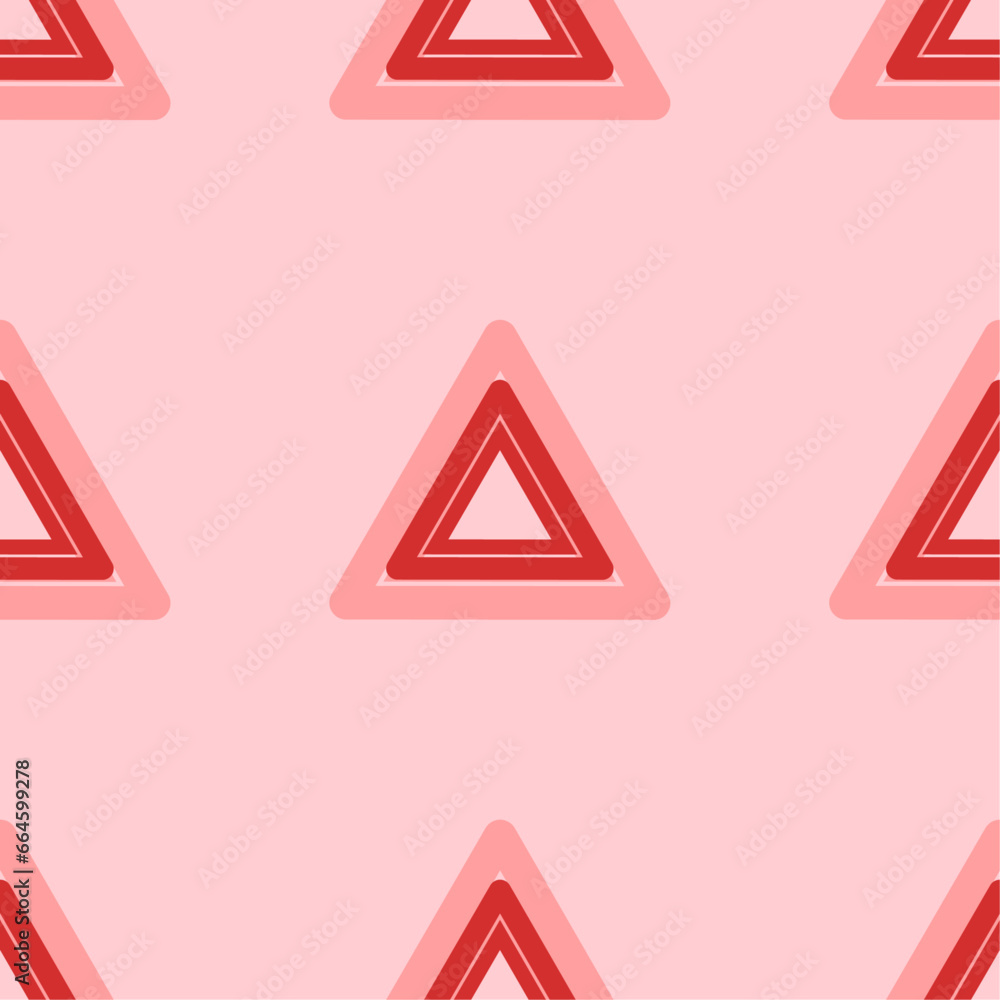 Poster seamless pattern of large isolated red emergency stop signs. the elements are evenly spaced. vector 