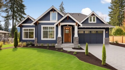 Beautiful Newly Built Luxury Home Exterior 
