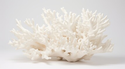 white corals on a white background.