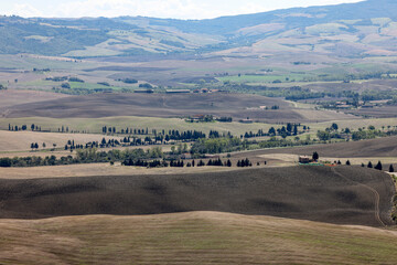 Obraz premium The rural landscape near Pienza in Tuscany. Italy