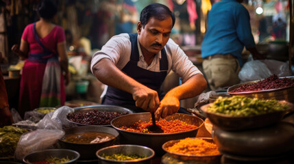 Indian Street Market: Dosas Biryani Colorful Chutneys and More