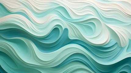 Fototapeta premium HQ Abstract Pastel Curve Illustration, Smooth Colored Waves Background