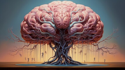 abstract brain.