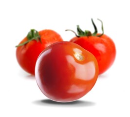 Fresh ripe red tomato vegetable