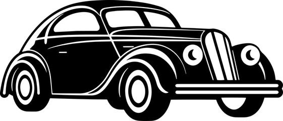 Vintage Car Logo Vector Icon Fast Elegant