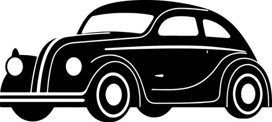 Vintage Car Logo Vector Icon Fast Elegant