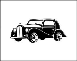 Vintage Car Logo Vector Icon Fast Elegant