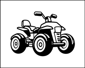 Motorcycle ATV Vector Scooter Bike Logo Pictogram Icon Sport Motorsport