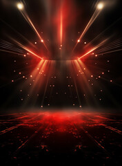 Obraz premium Background With Illumination Of Red Spotlights realistic image ultra hd high design 